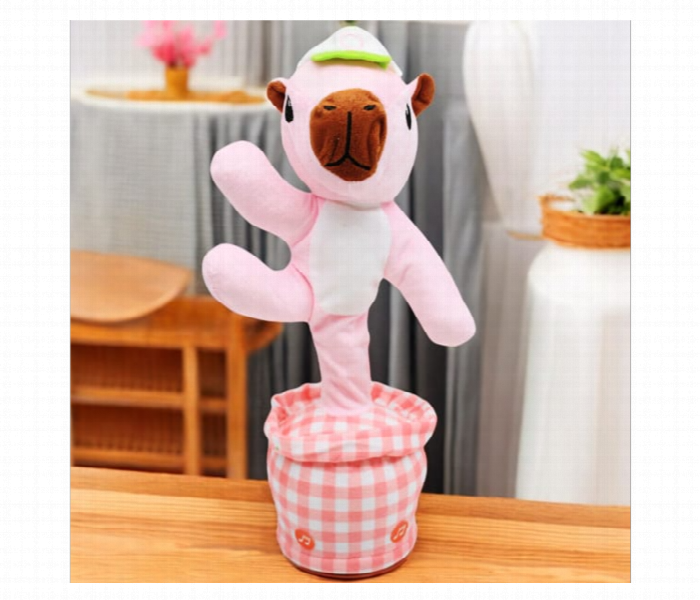 Talking Toy Interactive Plush Recording Speech Learning Toy Pink - Zoom Image