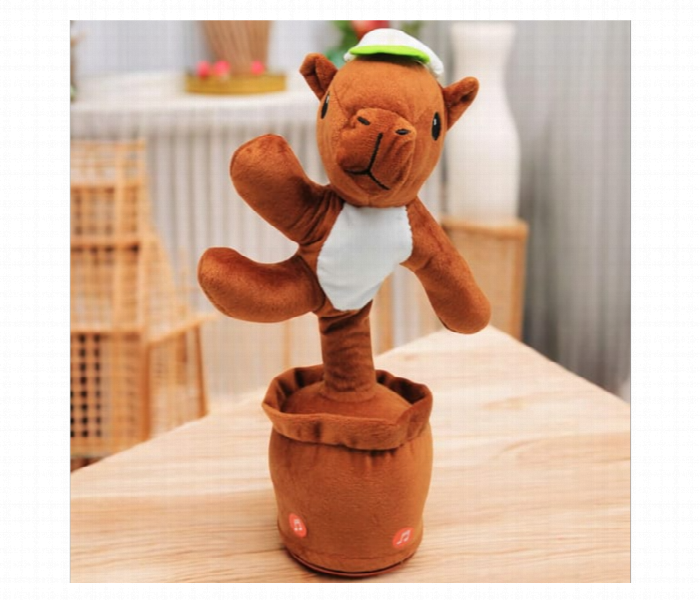 Talking Toy Interactive Plush Recording Speech Learning Toy Brown - Zoom Image
