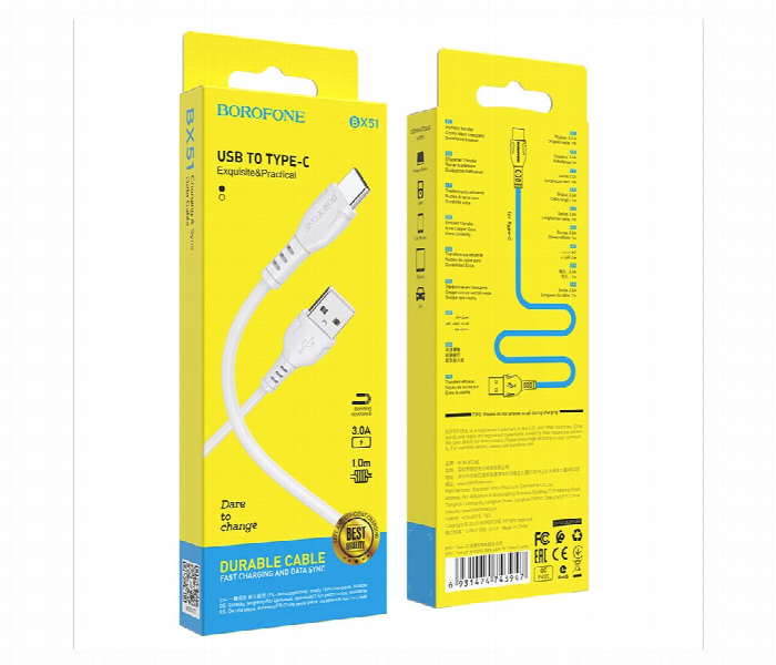 Usb Type C Cable Bx51 Triumph 1M Fast Charging - Zoom Image 3