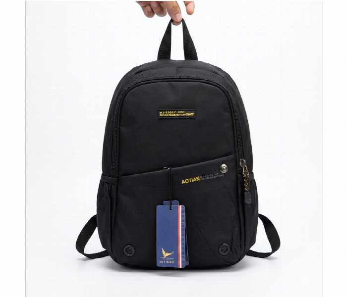 Aotian Waterproof Casual Backpack Black - Zoom Image 1