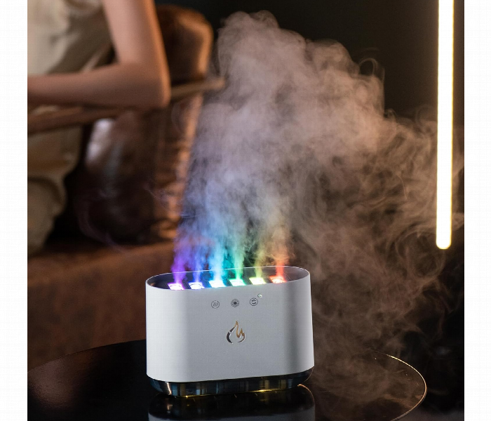 Dynamic Flame Air Humidifier Aroma Diffuser Led Colors - Zoom Image 2