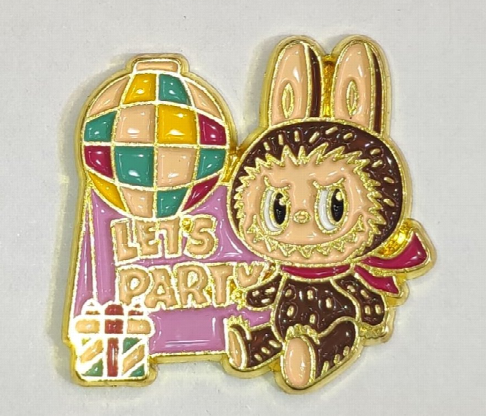 3D Metal Sticker Labubu Patchwork Hat Raised Design - Zoom Image
