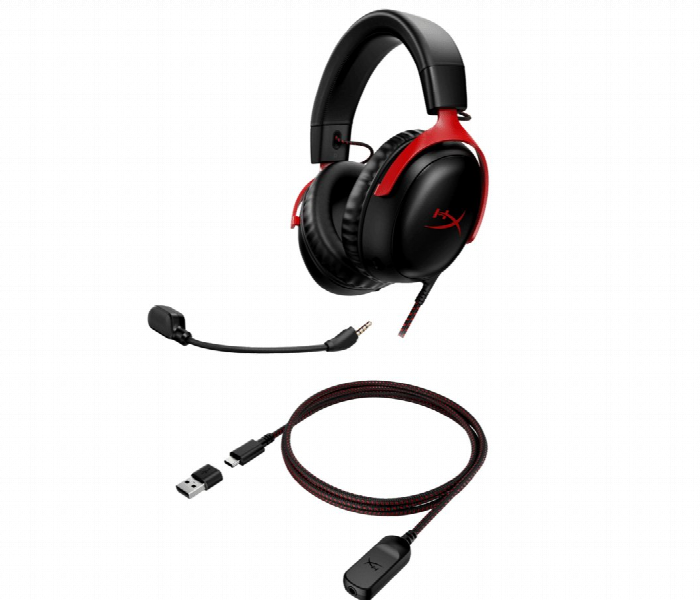 Hyperx Cloud Iii Gaming Headset Dts Spatial Audio 53Mm Red - Zoom Image 3