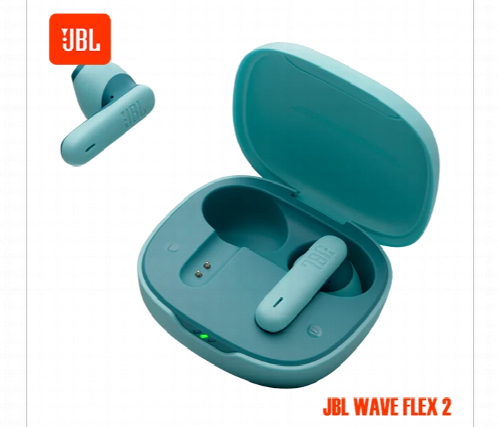Jbl Wave Flex 2 True Wireless Earbuds Blue Smart Ambient - Zoom Image 2
