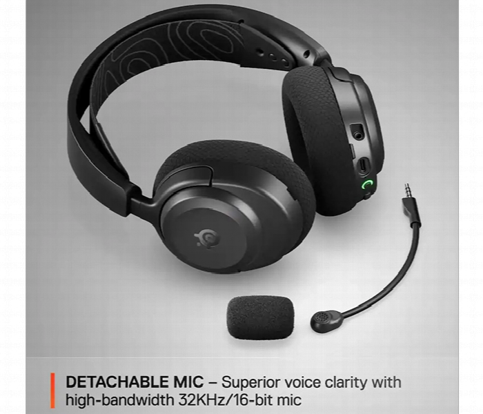Steelseries Arctis Nova 3P Wireless Gaming Headset Black - Zoom Image 3