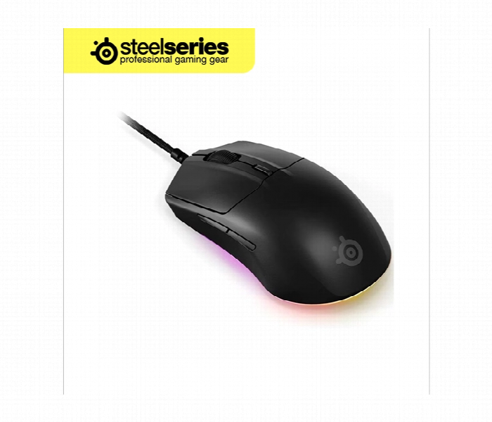 Steelseries Rival 3 Gen 2 Wired Gaming Mouse Black - Zoom Image 1