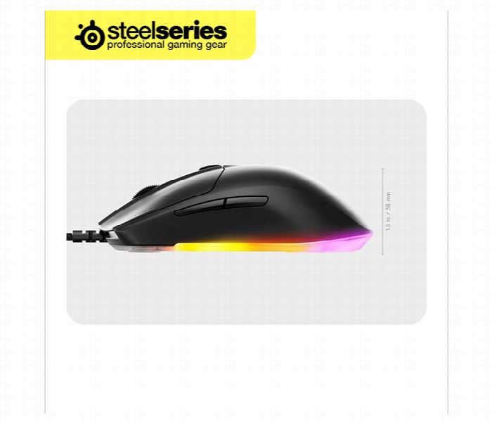Steelseries Rival 3 Gen 2 Wired Gaming Mouse Black - Zoom Image 4