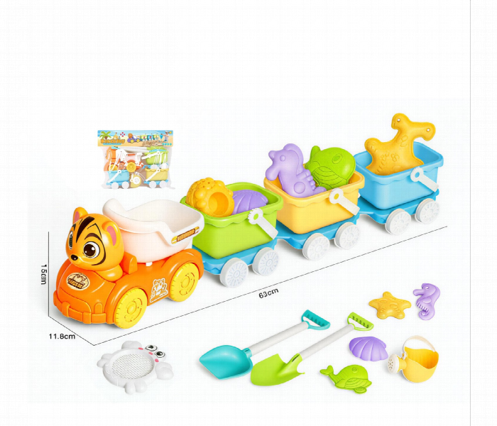 Multi Wagon Beach Train And Sand Toy Set - Zoom Image