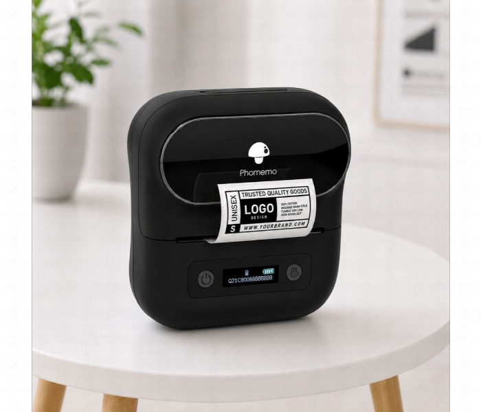 Phomemo M110 Wireless Thermal Label Printer Black Bluetooth Inkless Barcode Sticker Label Maker - Zoom Image 1