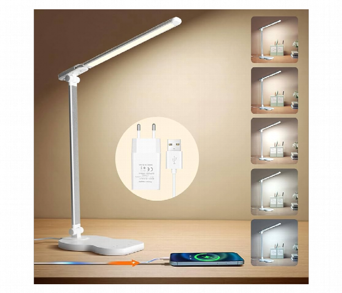 Smart Folding Led Desk Lamp Dimmable Touch Control Usb Light - Zoom Image 3