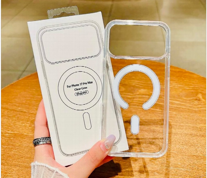 Iphone 17 Pro Max Clear Magsafe Case Orange Ic Chip - Zoom Image 1