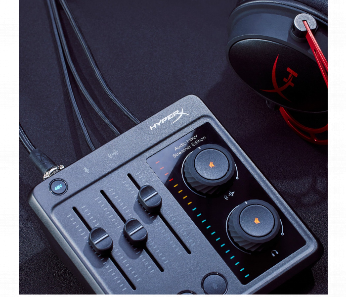 Hyperx Audio Mixer Streamer Edition Professional Sound Interface Grey - Zoom Image 2