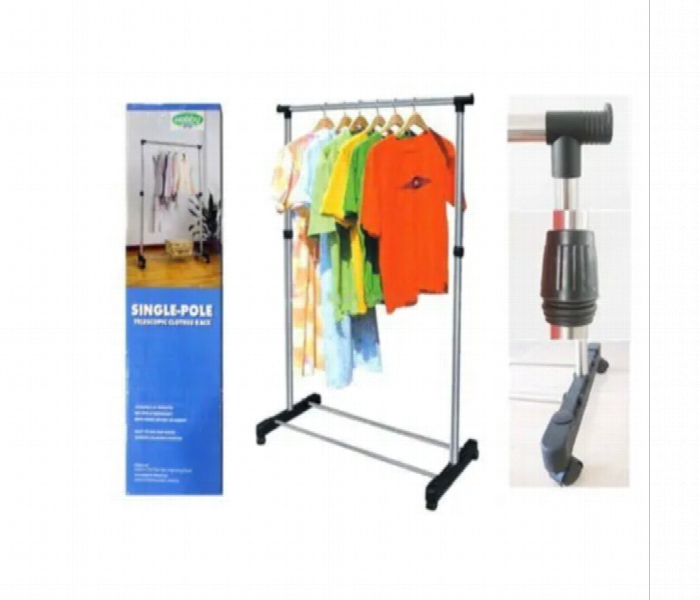 Telescopic Clothes Drying Rack With Wheels 30Kg Adjustable - Zoom Image 3