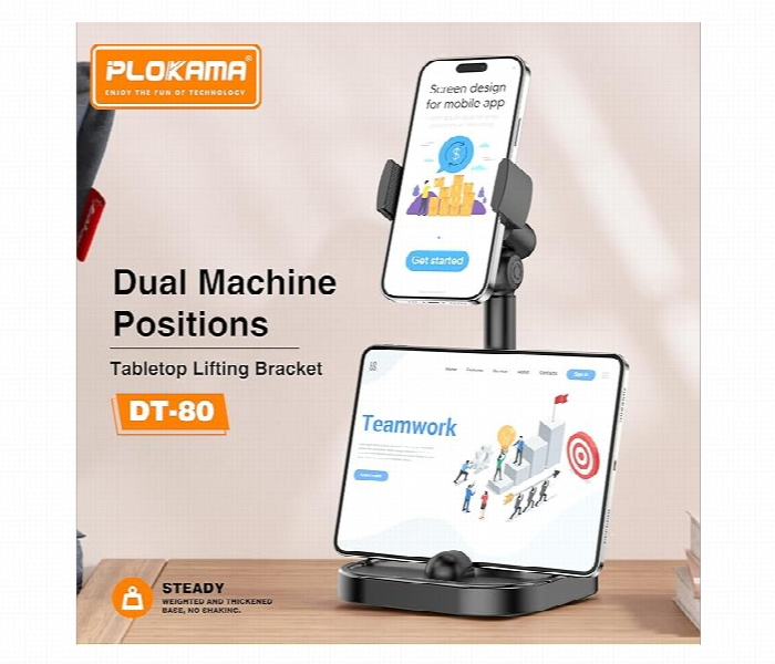 Plokama Dt 80 Adjustable Tabletop Lifting Stand Bracket - Zoom Image 5