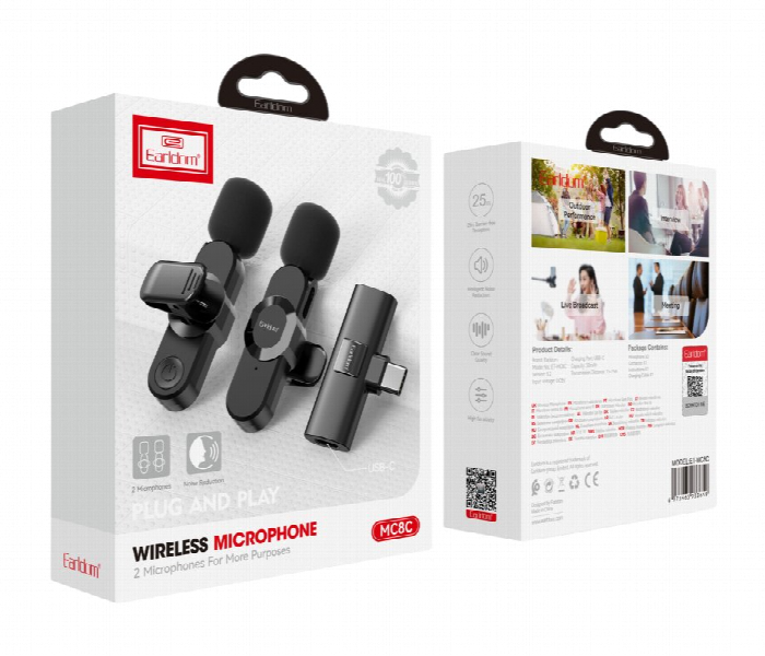 Earldom Et Mc8C Wireless Dual Lavalier Microphone Kit - Zoom Image 2