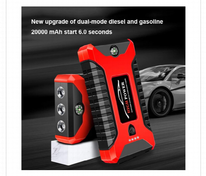 High Power Multi Function Car Jump Starter With Led Light And Usb Ports - Zoom Image 2