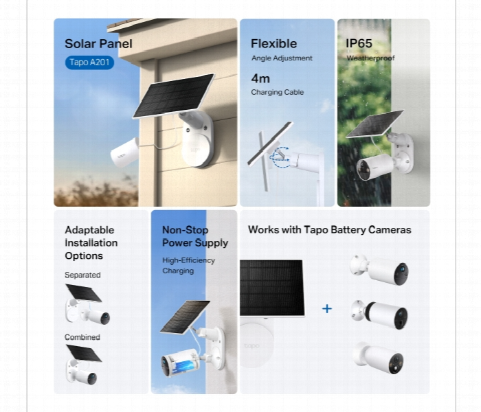 Tapo A201 Weatherproof Solar Panel - Zoom Image 3
