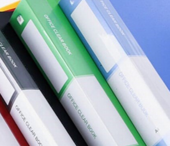 A4 Display Book 40 Clear Pockets Document Folder Green - Zoom Image 2
