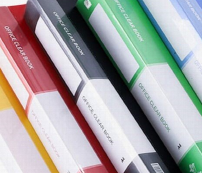 A4 Display Book 40 Clear Pockets Document Folder Black - Zoom Image 2