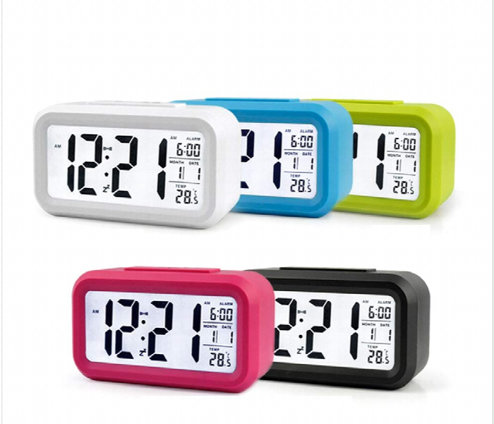 Multifunction Led Digital Alarm Clock Lcd Display 1 Piece Blue - Zoom Image 1