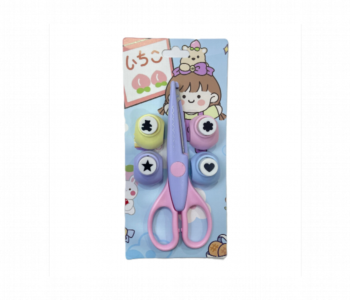 Craft Punch Set With Designer Scissors 5Pcs Assorted - Zoom Image