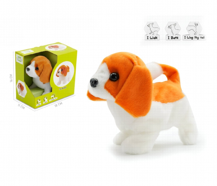 Interactive Walking Beagle Plush Toy With Barking And Wagging - Zoom Image 1