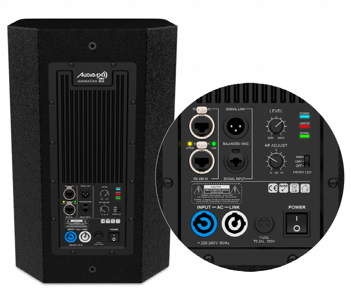Audibax Manhattan 10A  Active 2 Way Speaker - Zoom Image 4