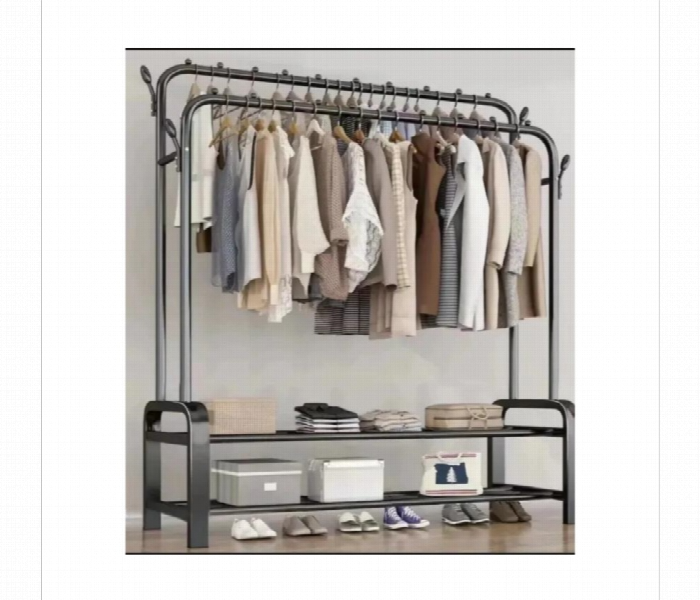 Multifunctional Drying Rack 48Kg Clothes Storage Black - Zoom Image 1