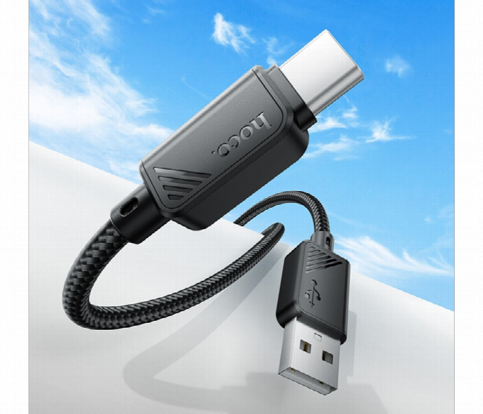 Hoco Usb A To Type C 3A Nylon Braided Cable 1M - Zoom Image 3
