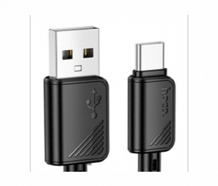 Hoco Usb A To Type C 3A Nylon Braided Cable 1M - Zoom Image 2