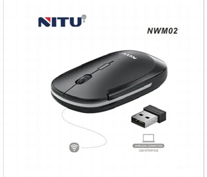 Nitu Nwm02 Slim Wireless Mouse Bluetooth Multi Device - Zoom Image