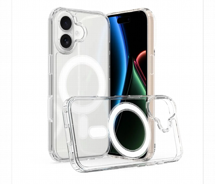 Iphone 17 Magsafe Clear Back Cover Transparent Case - Zoom Image