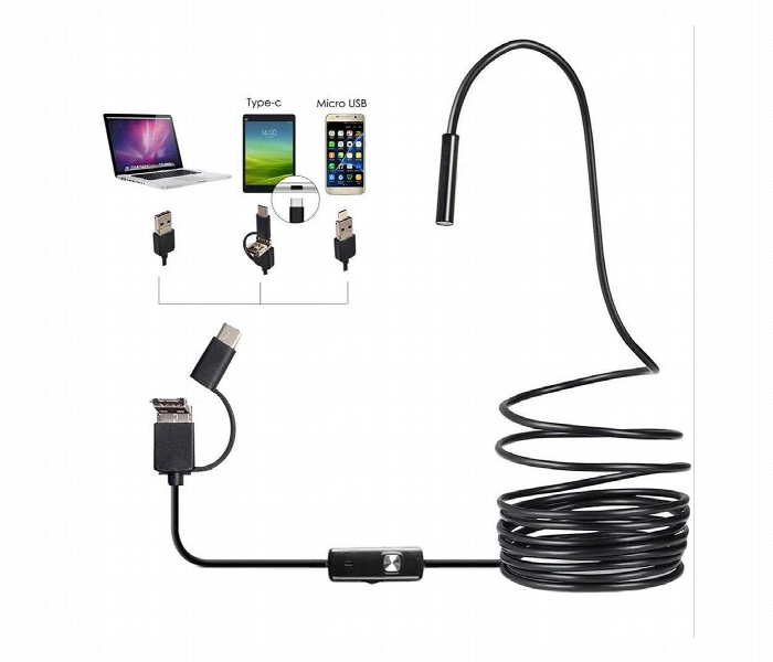 3 In 1 Endoscope 2M Usb Type C Android Pc Inspection Camera - Zoom Image 1