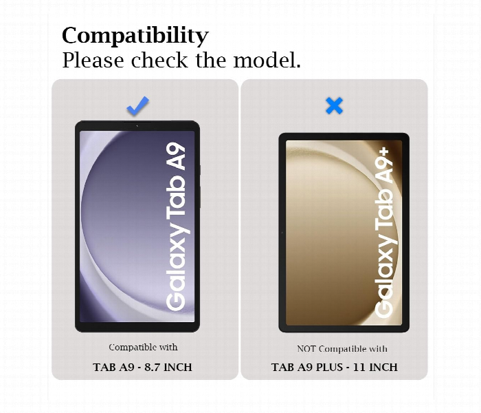 Samsung A9 Tablet 9H Tempered Glass Screen Protector - Zoom Image 2