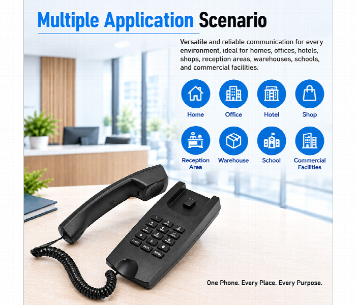 Secuview Corded Telephone With Redial And Flash Function - Zoom Image 5