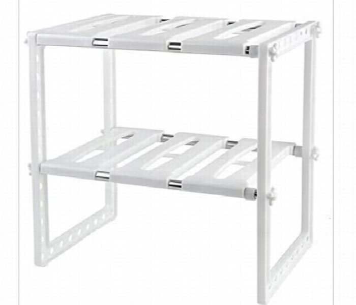 Heavy Duty Expandable Adjustable Kitchen Rack Space Saving Storage Organizer - Zoom Image 2