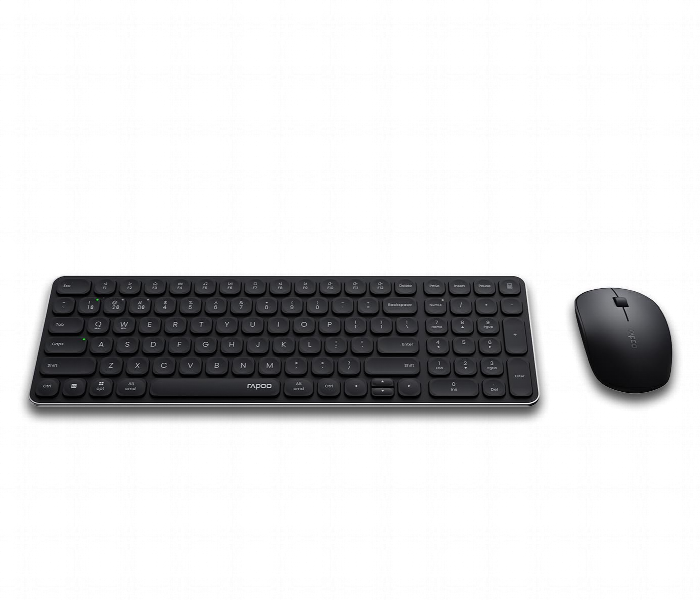 Rapoo 9320M Wireless Keyboard Mouse Combo Multi Device Dark Grey - Zoom Image 1