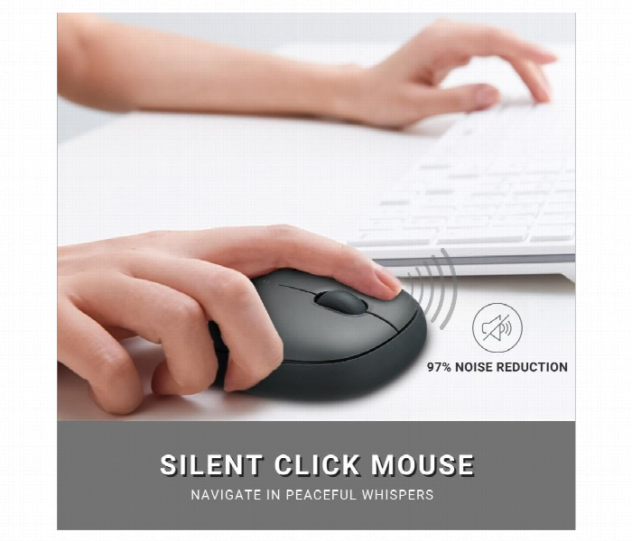 Rapoo M650 Silent Multi Mode Wireless Mouse 1300Dpi Dark Grey - Zoom Image 4