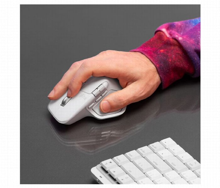 Logitech Mx Master 4 For Mac Wireless Mouse 8K Dpi Haptic White Silver - Zoom Image 3