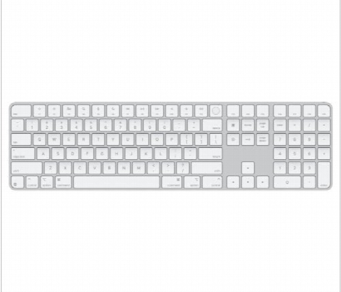 Apple Mxk73Hna Wireless Keyboard Multi Device Bluetooth White - Zoom Image