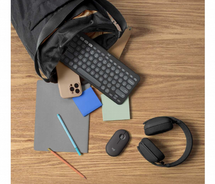 Logitech Pebble 2 Combo Wireless Keyboard Mouse Graphite - Zoom Image 4