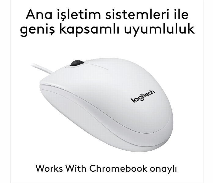 Logitech M100 Wired Usb Mouse 1000 Dpi Optical White - Zoom Image 3