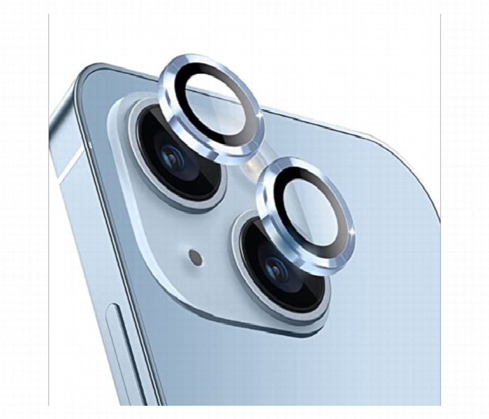 Iphone 14 Plus Blue Metallic Camera Lens Protector - Zoom Image