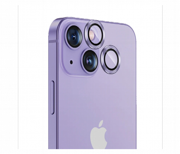 Iphone 14 Plus Purple Metallic Camera Lens Protector - Zoom Image