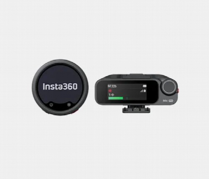Insta360 Mic Pro Wireless Microphone 1Tx 1Rx Graphite Black - Zoom Image 1