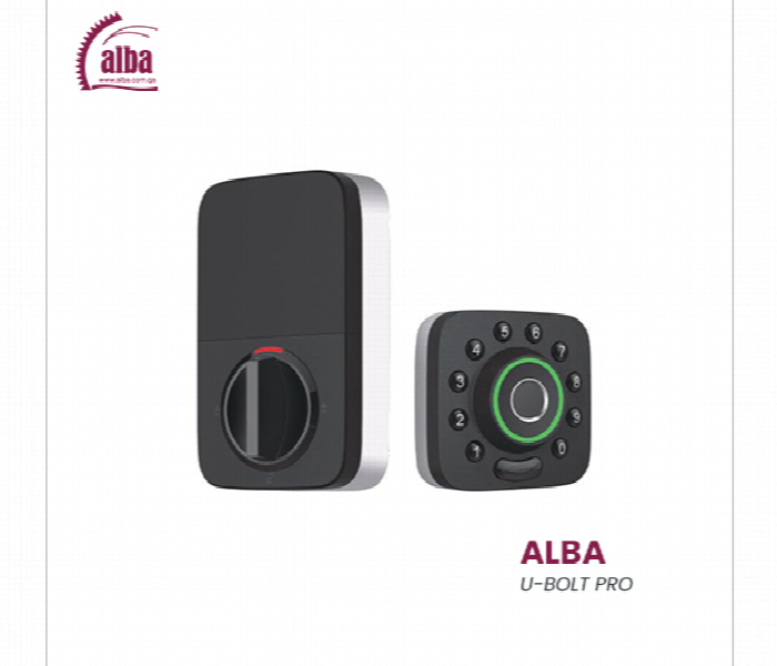 Alba U Bolt Pro Bluetooth Biometric Smart Deadbolt Lock - Zoom Image