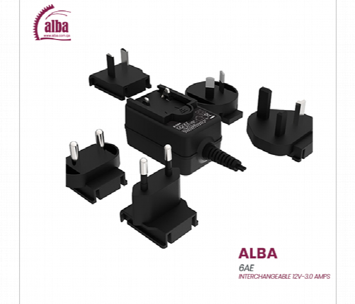 Alba 6Ae Interchangeable 12V 3A Dc Power Adapter - Zoom Image 3