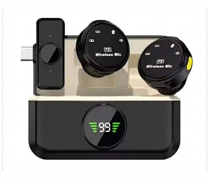 Gl S3 Wireless Lavalier Microphone Type C Dual Mic - Zoom Image