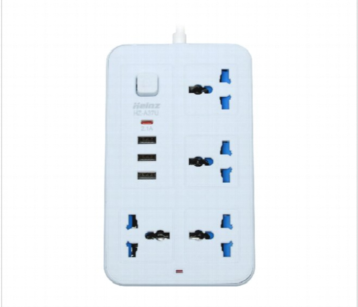 A37 Power Socket Extension 3 Universal Outlets 2 Meter - Zoom Image