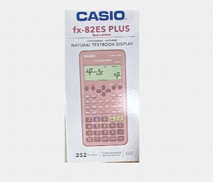Casio Fx 82Es Plus 2Nd Edition Calculator Peach 252 Functions - Zoom Image 1